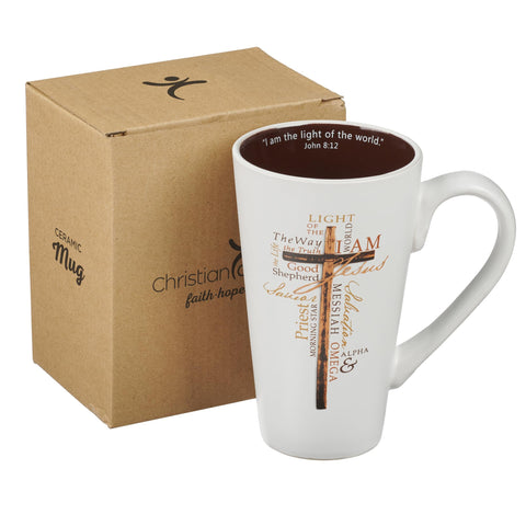 Christian Art Gifts gift box mug, ready for gifting.