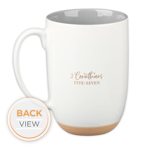 Christian Art Gifts front view with gold foil Walk by Faith for daily inspiration