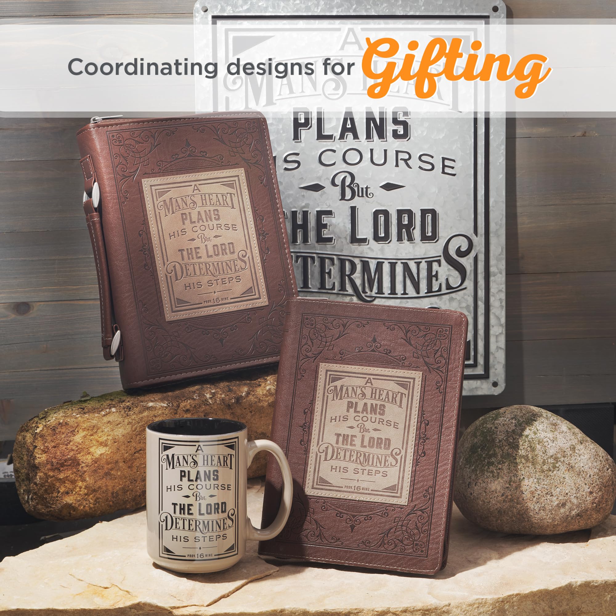 Christian Art Gifts Man's Heart mug in gift box, ready to give
