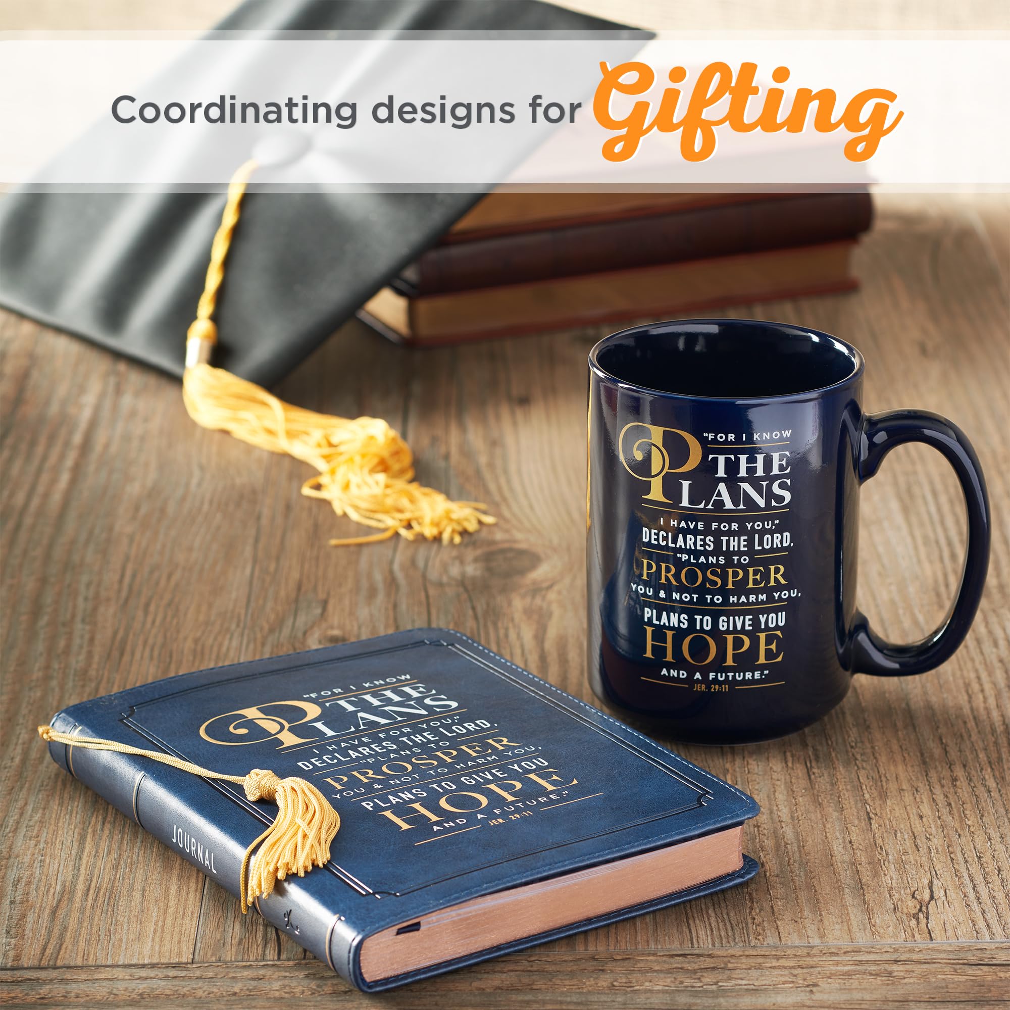 Christian Art Gifts navy glaze close-up, smooth finish and quality craft.