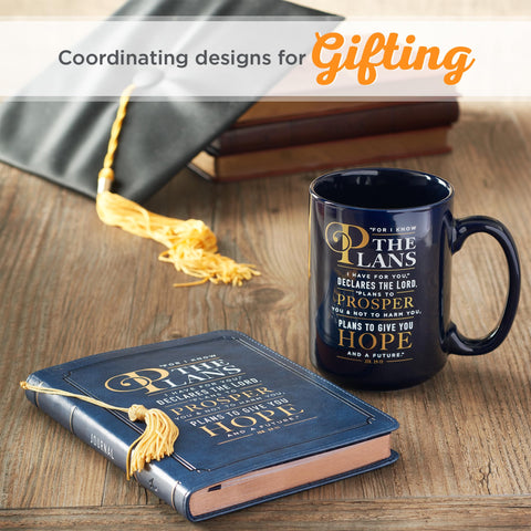 Christian Art Gifts navy glaze close-up, smooth finish and quality craft.