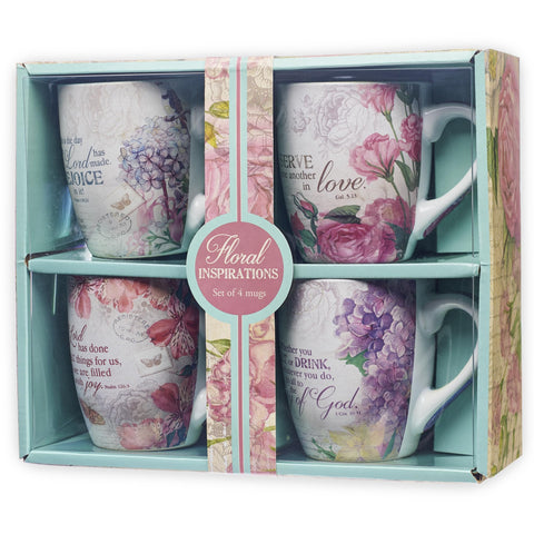 Christian Art Gifts pink Peruvian Lily mug with pink interior for daily tea