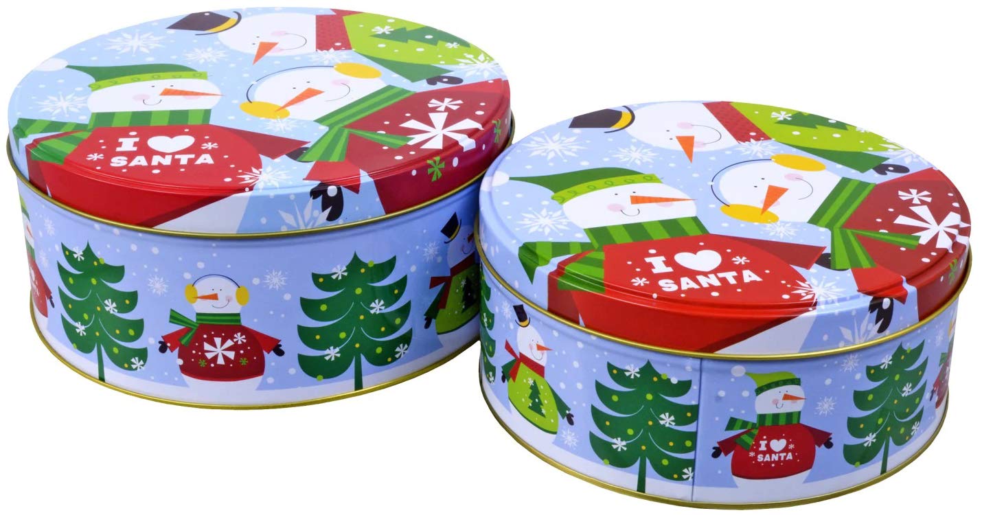 Christmas House candy and cookie tin for festive treats