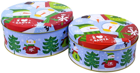 Christmas House candy and cookie tin for festive treats