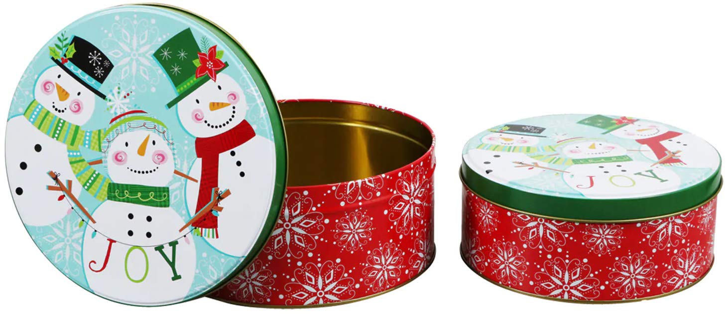 Christmas House nesting tins for organized holiday desserts