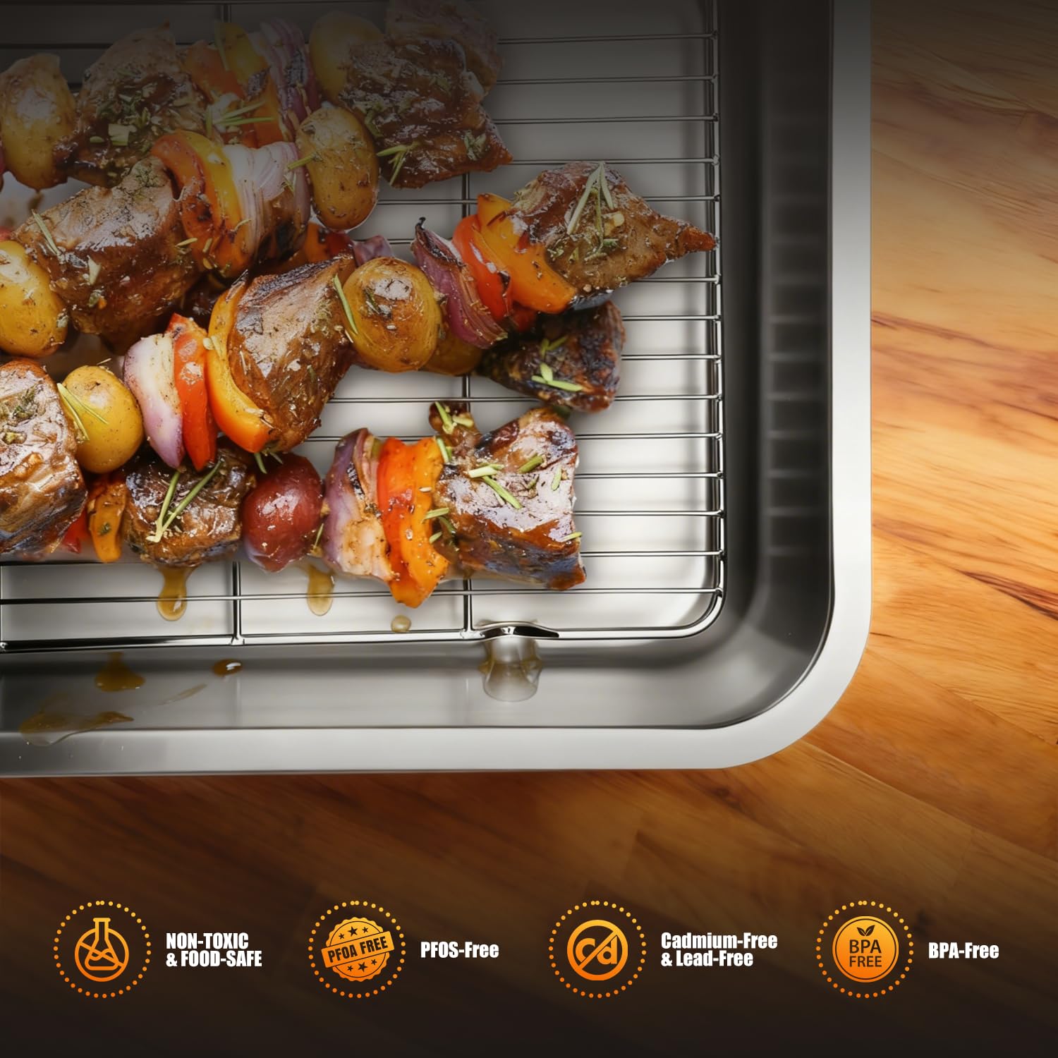 Chrysovereign low-profile handles on spacious pan fit compact storage