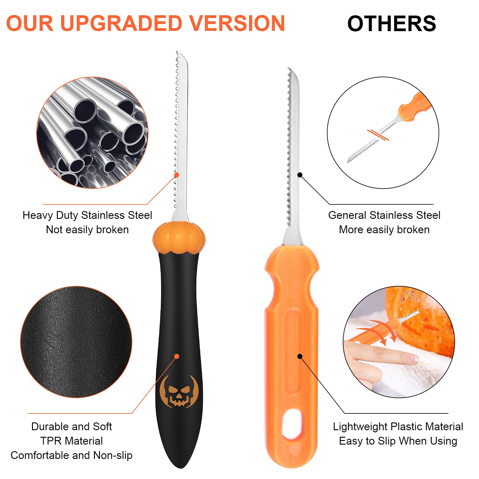 CHRYZTAL pumpkin drill making clean holes for eyes and features