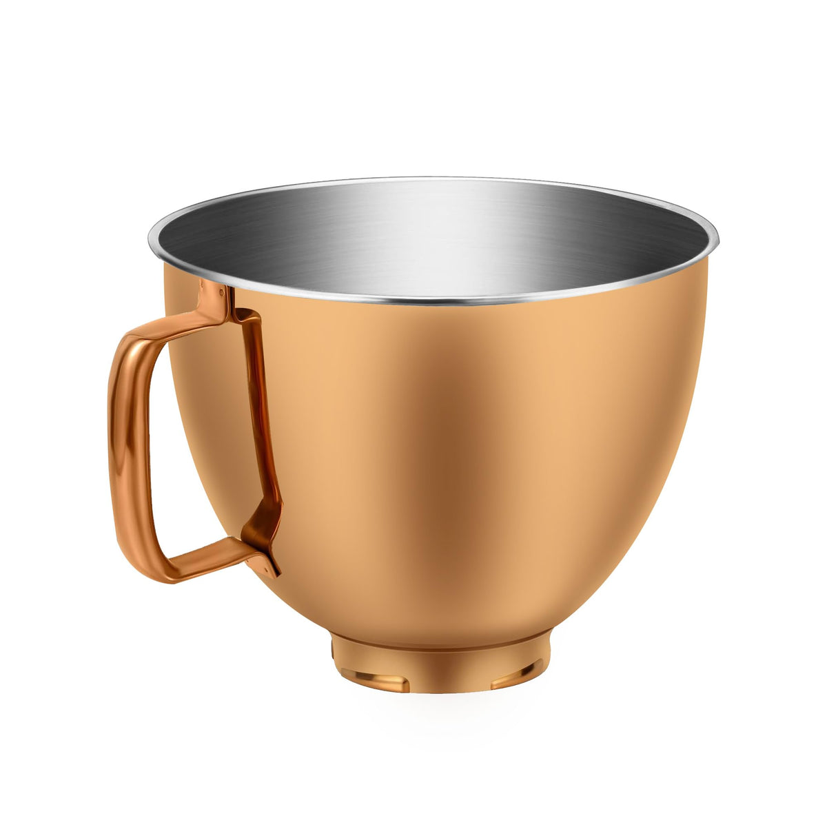CHUDODO copper color mixer bowl fits KitchenAid tilt-head mixers for stylish upgrade.