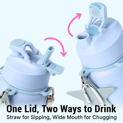 ChugJug 2-in-1 lids with straw and chug options for versatile hydration