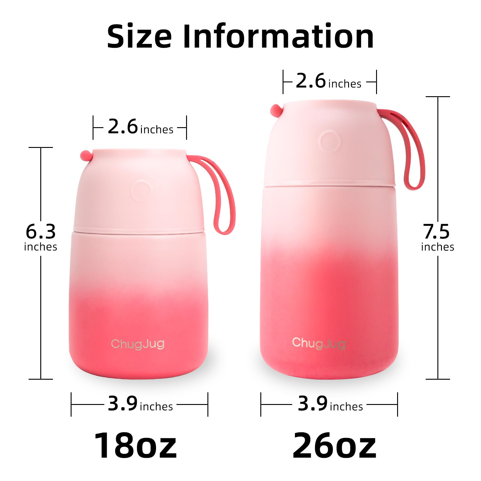 ChugJug Thermo built-in spoon ready for quick meals anywhere.