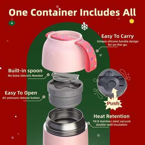ChugJug Thermo lid doubles as a bowl for convenient eating on the go.