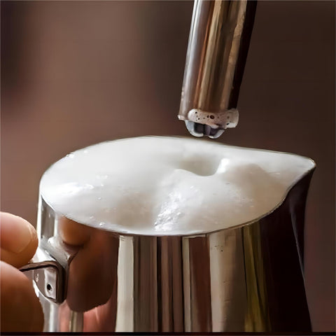 CHULUX 350ml frothing pitcher ideal for cappuccino and latte at home