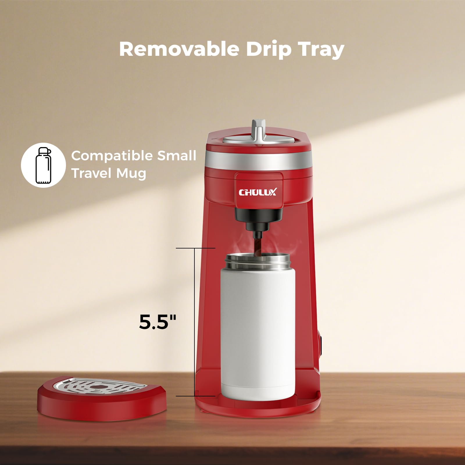 CHULUX auto shut-off helps prevent overheating and energy savings.