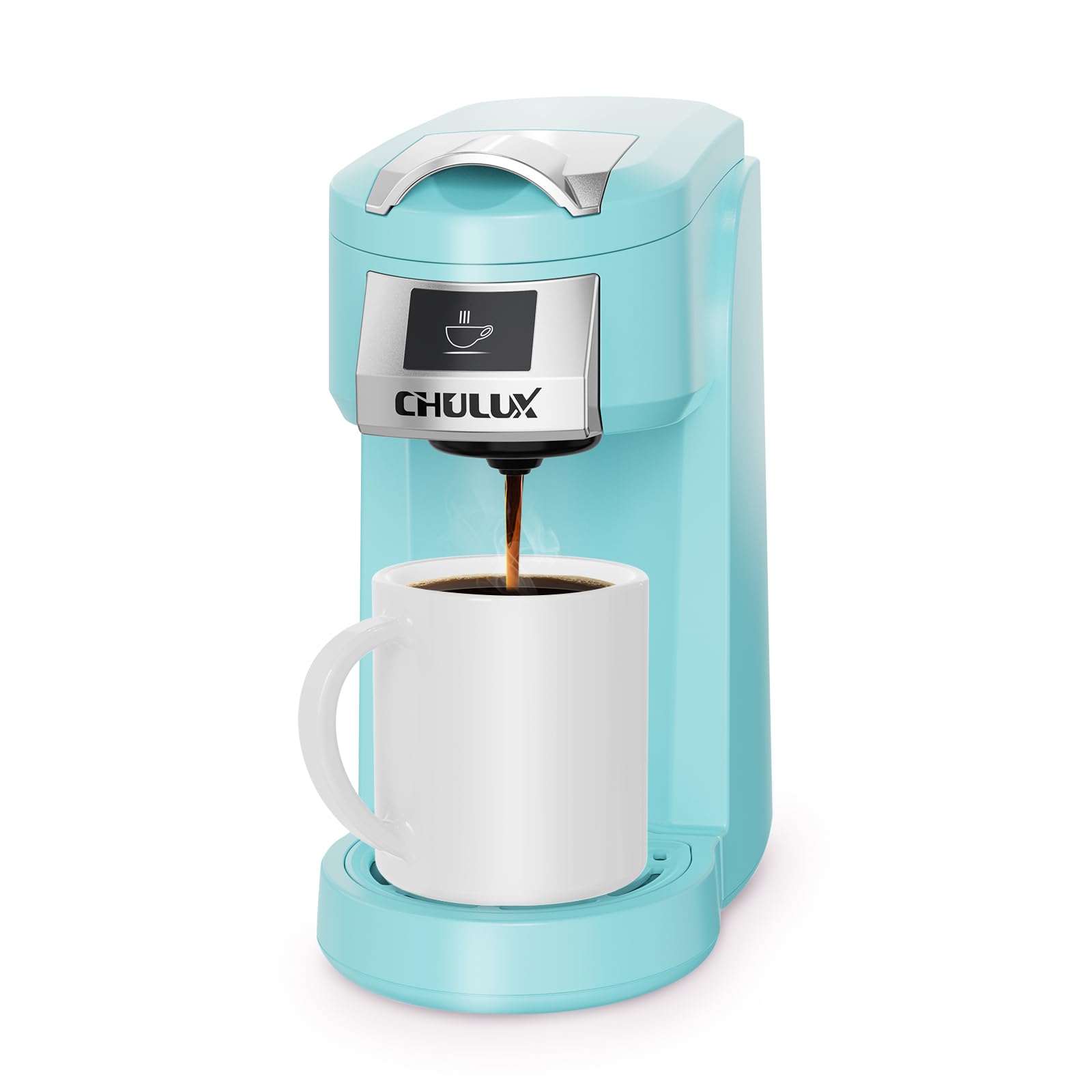 CHULUX Classic single serve coffee maker front view for quick, convenient office brews