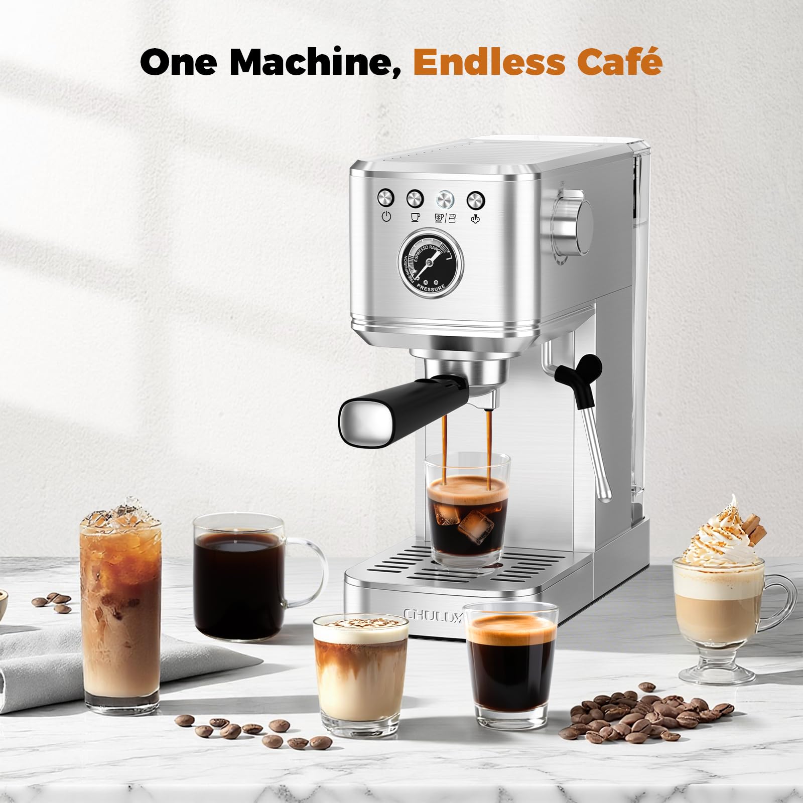 CHULUX Elite control panel highlighting presets and quick-start features