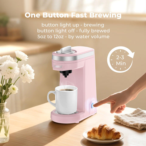 CHULUX compact coffee machine uses BPA-free water tank for safe daily use.