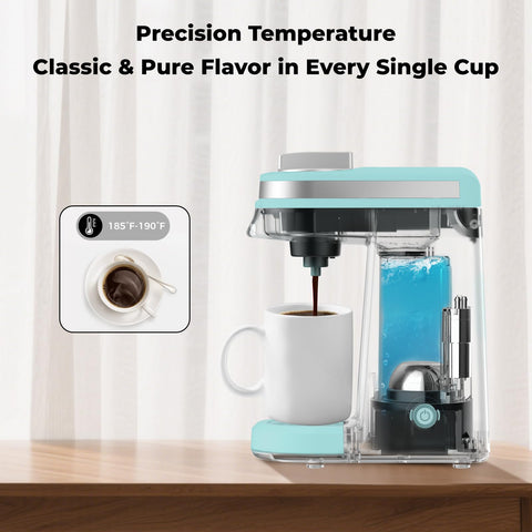 CHULUX Mini Coffee Maker one-button brew simplifies morning routine