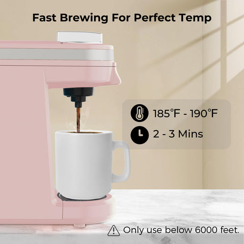 CHULUX mini coffee maker shows one-button brewing for effortless mornings.