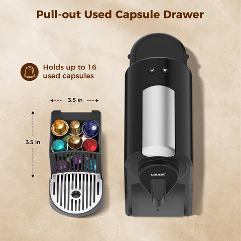 CHULUX pod insert enabling fast single-serve brewing.