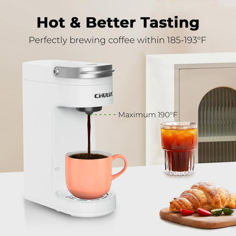 CHULUX one-touch start button enables quick, simple brewing.