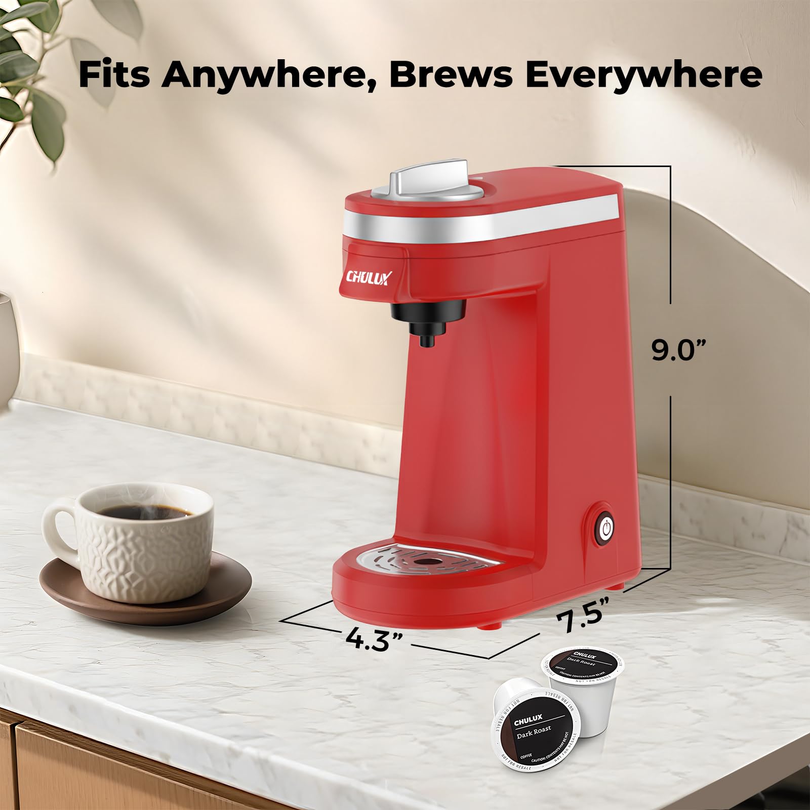 CHULUX portable design suited for office, travel, or hotel stays.