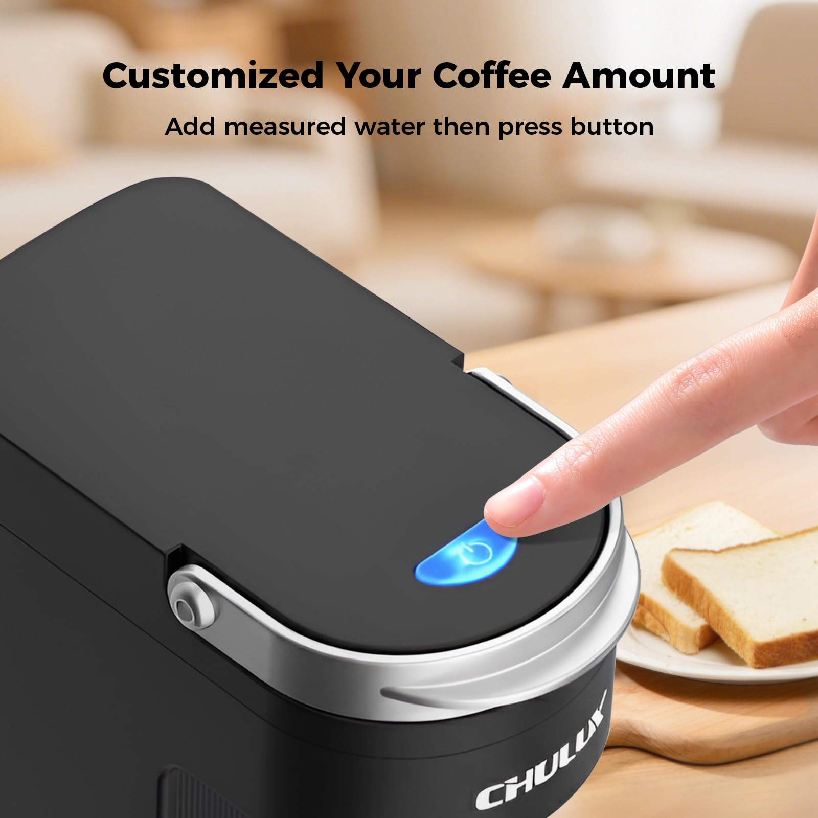 CHULUX Slim 4-hole needle ensures balanced extraction and aroma.