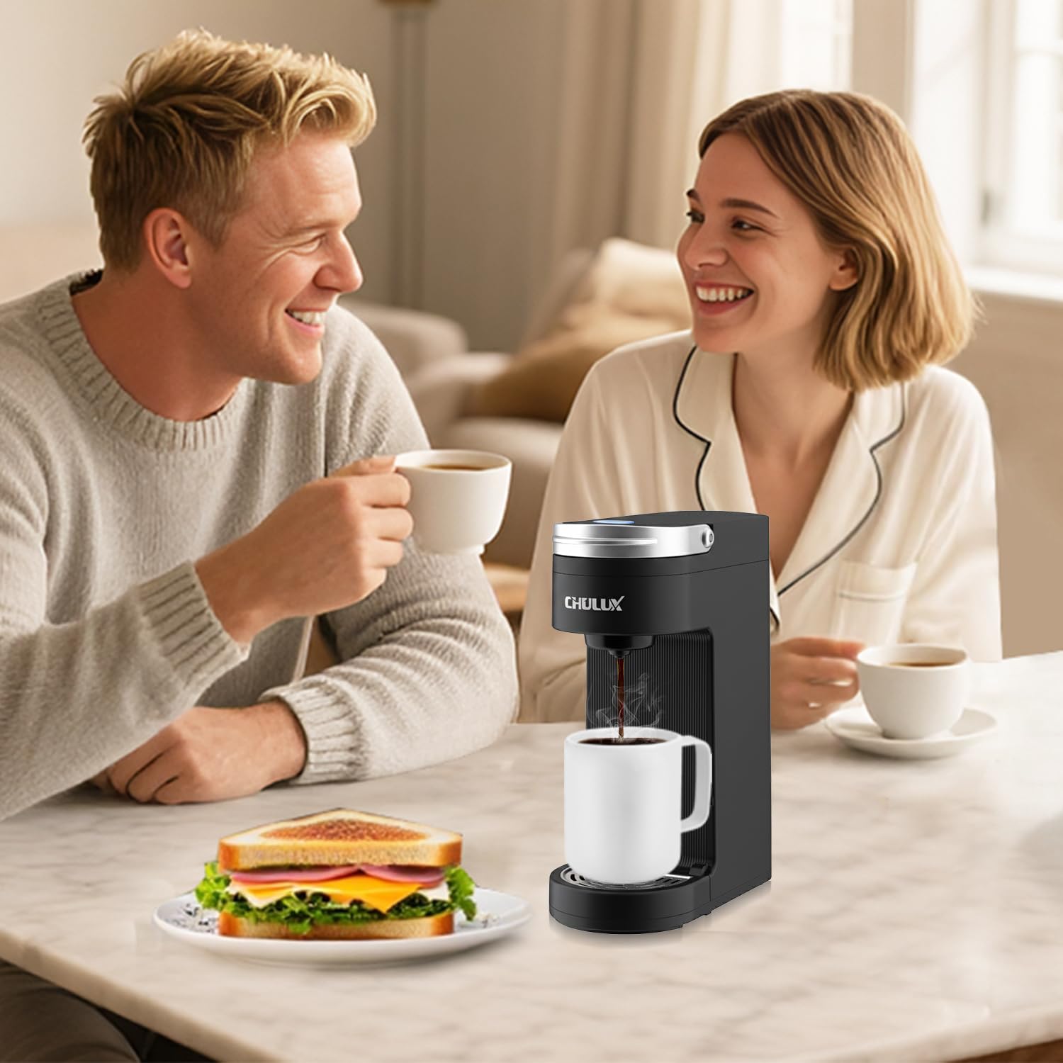 CHULUX Slim auto-off emphasizes energy saving after each brew.