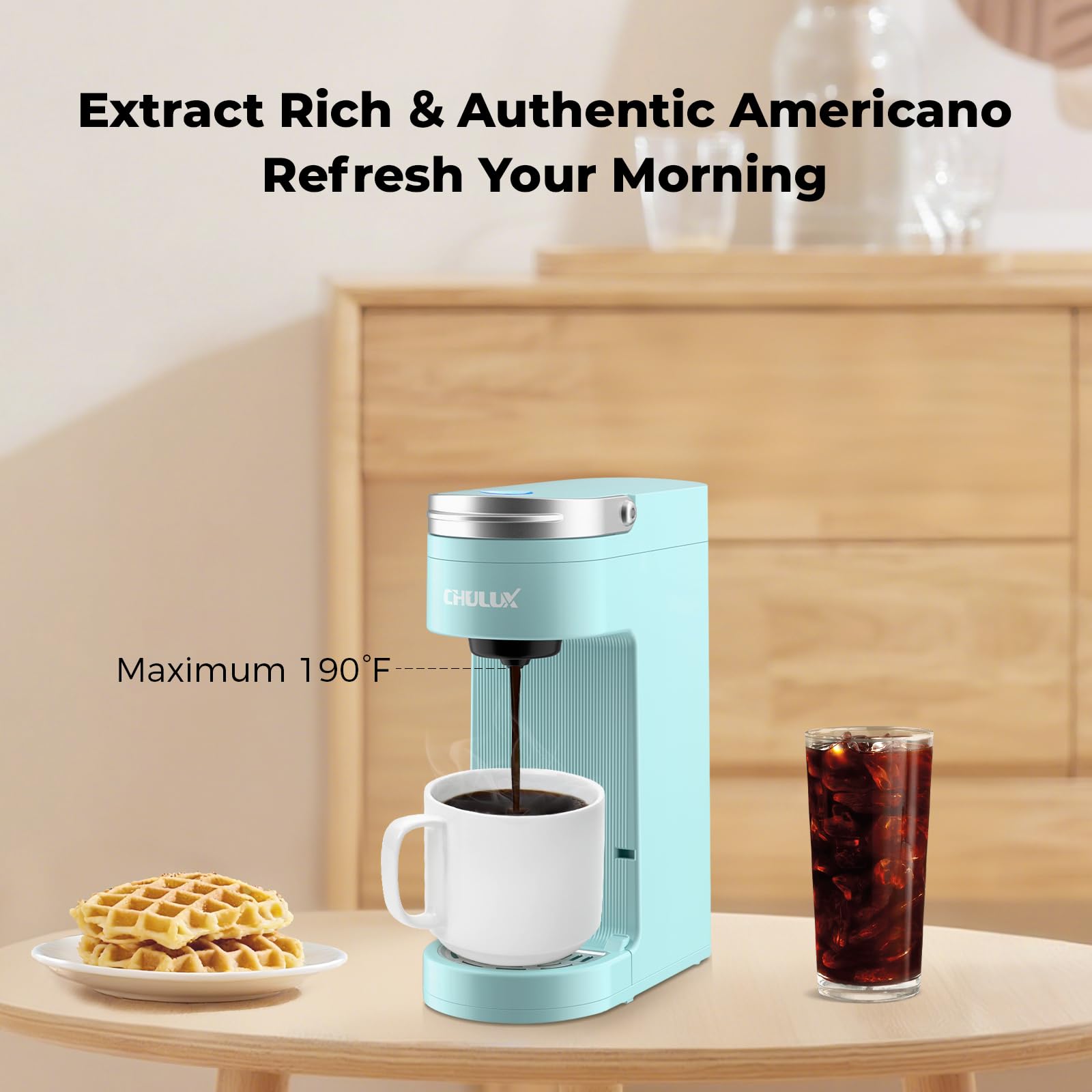 CHULUX Slim auto shut-off indicator for safe use.