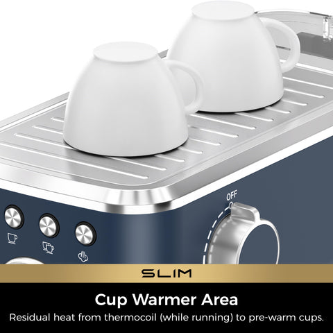 CHULUX Slim Espresso Machine pressure gauge shown for balanced extractions.