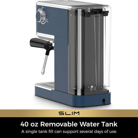 CHULUX Slim Espresso Machine water tank visible for easy refills.