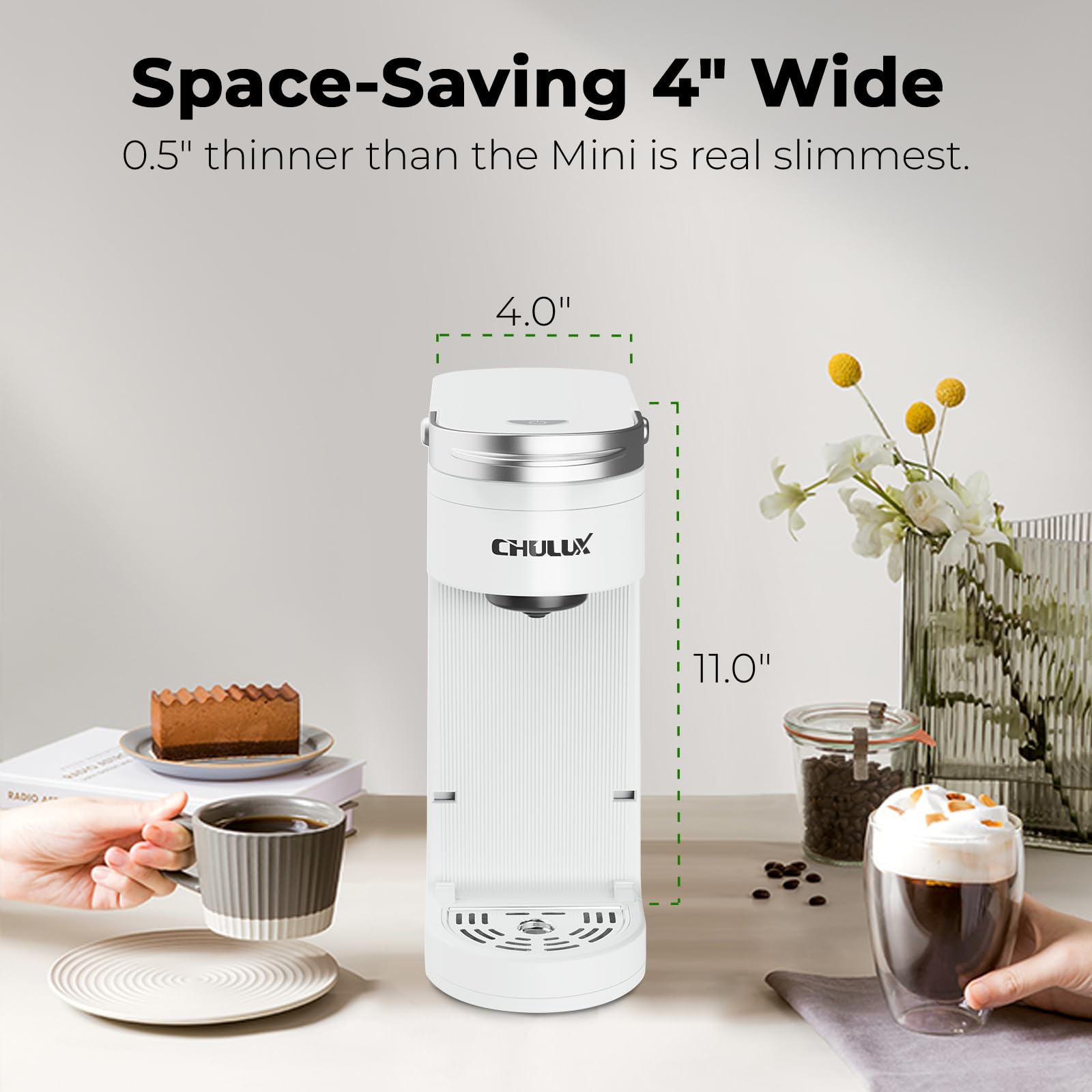 CHULUX 2-inch deep water fill area for easy refills.