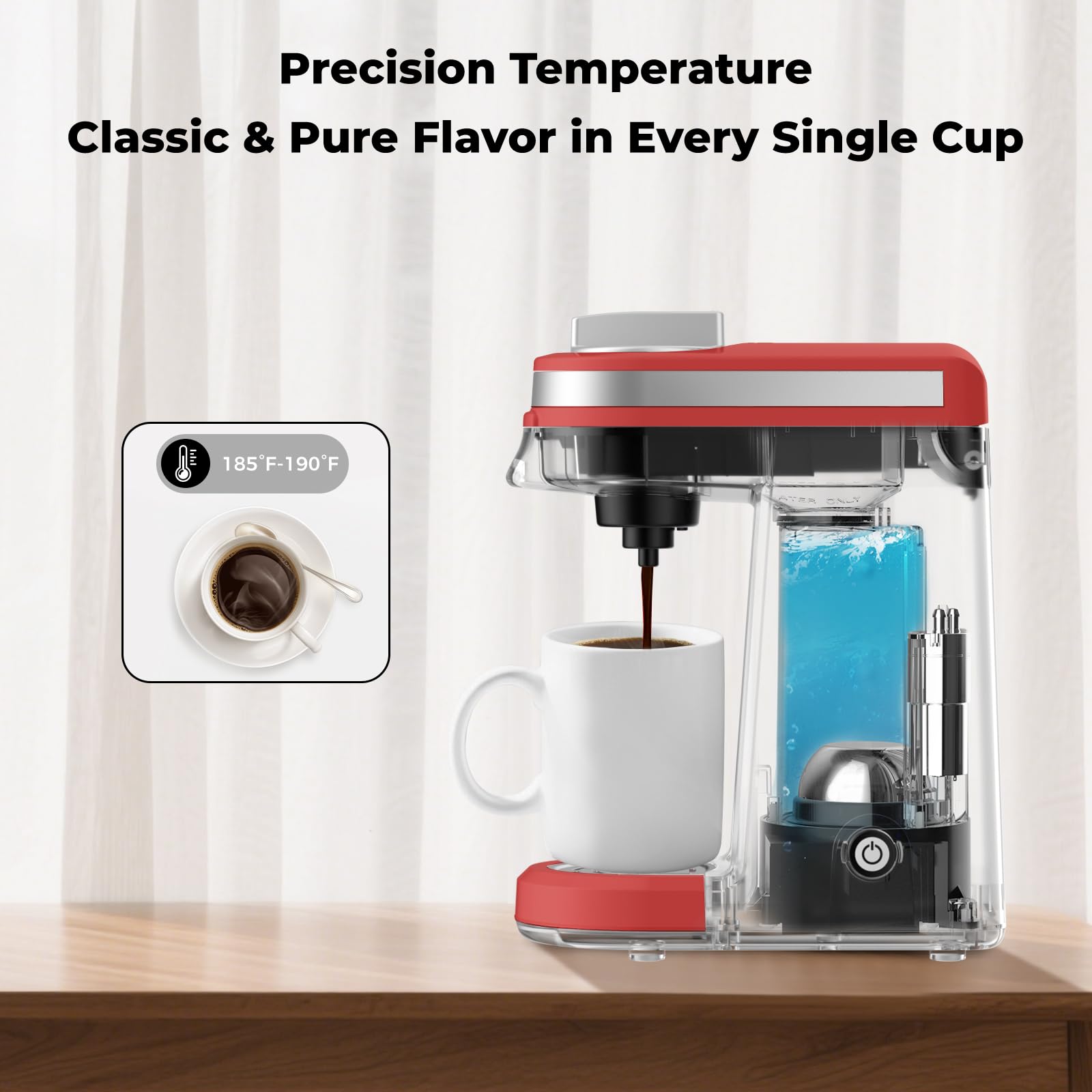 CHULUX water filter enhances taste by reducing impurities.