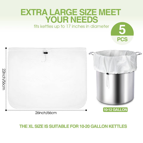 Chumia brew bags with drawstring design prevents slipping