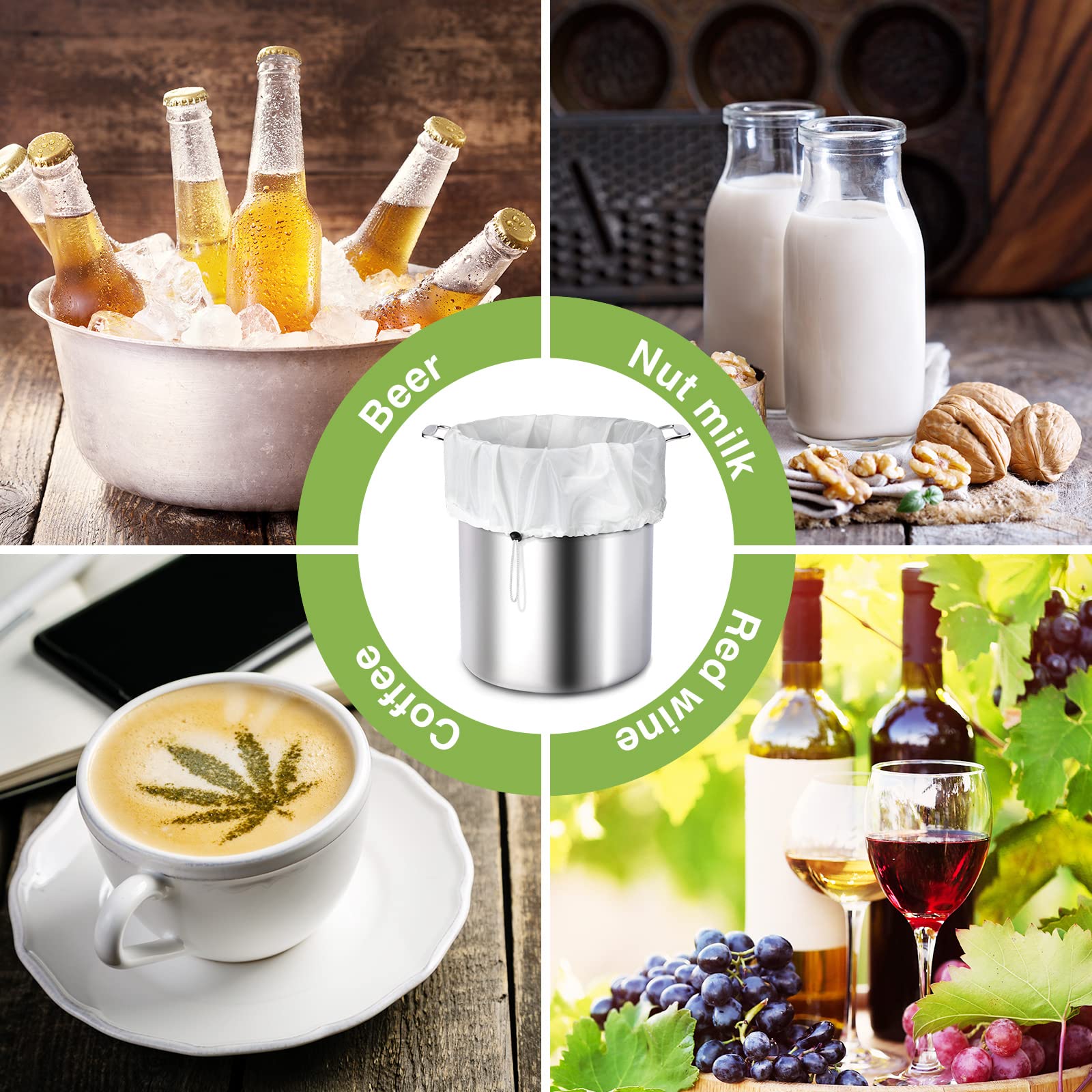 Chumia brew bags multi-use for wine, cider, cold brew