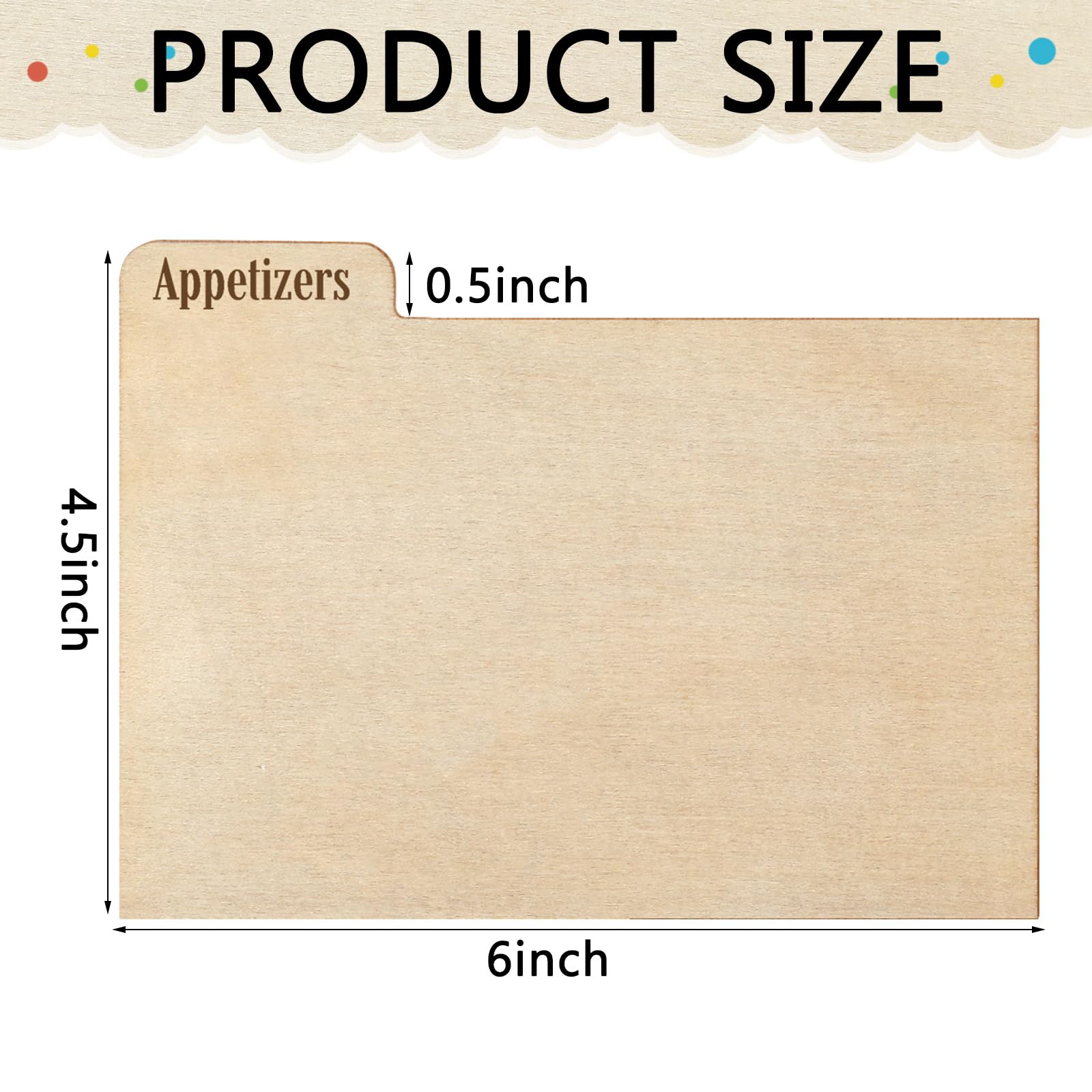 Chunful 6x4.5 inch dividers help organize 4x6 cards at a glance.