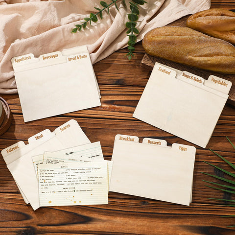 Chunful practical dividers for categorizing recipes by specialty and meal ideas.