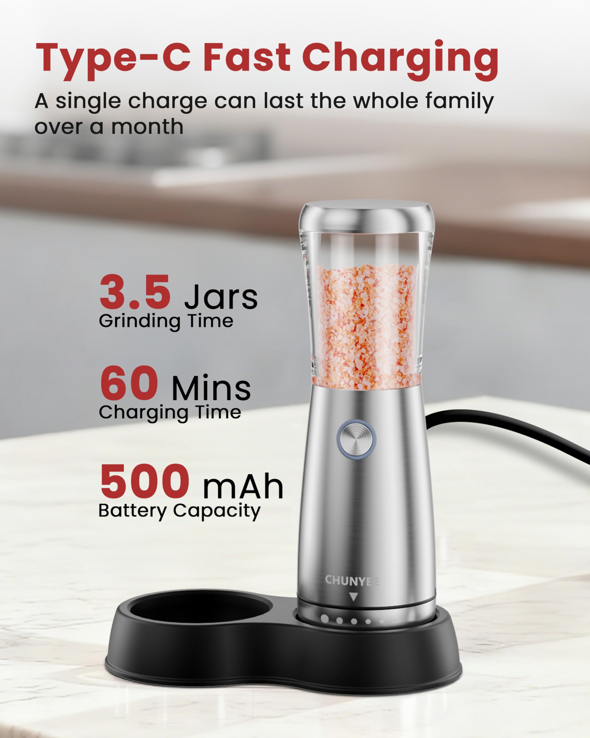 Chunyee 6-level coarseness adjustment for precise texture control.