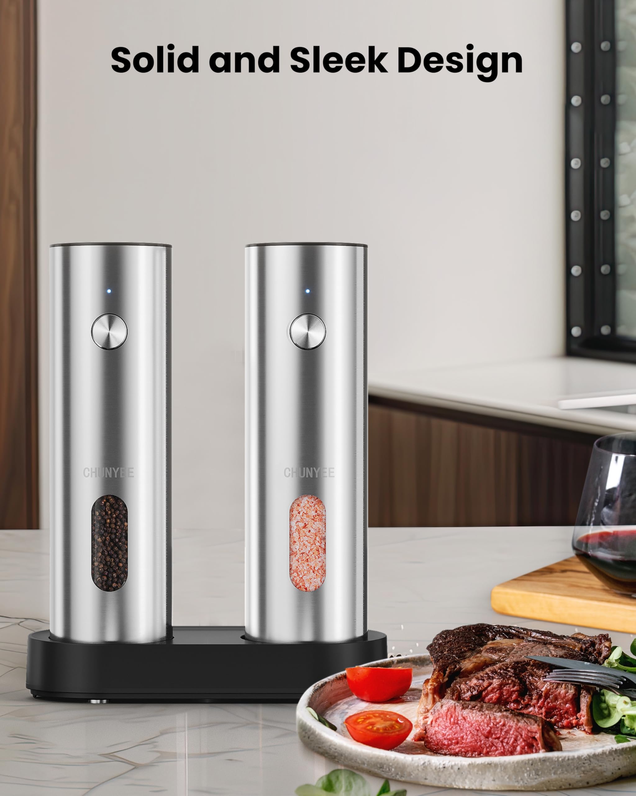 Chunyee refillable grinder set for easy spice top-ups between meals.