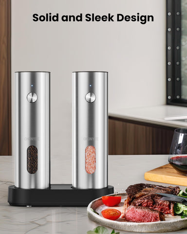 Chunyee refillable grinder set for easy spice top-ups between meals.