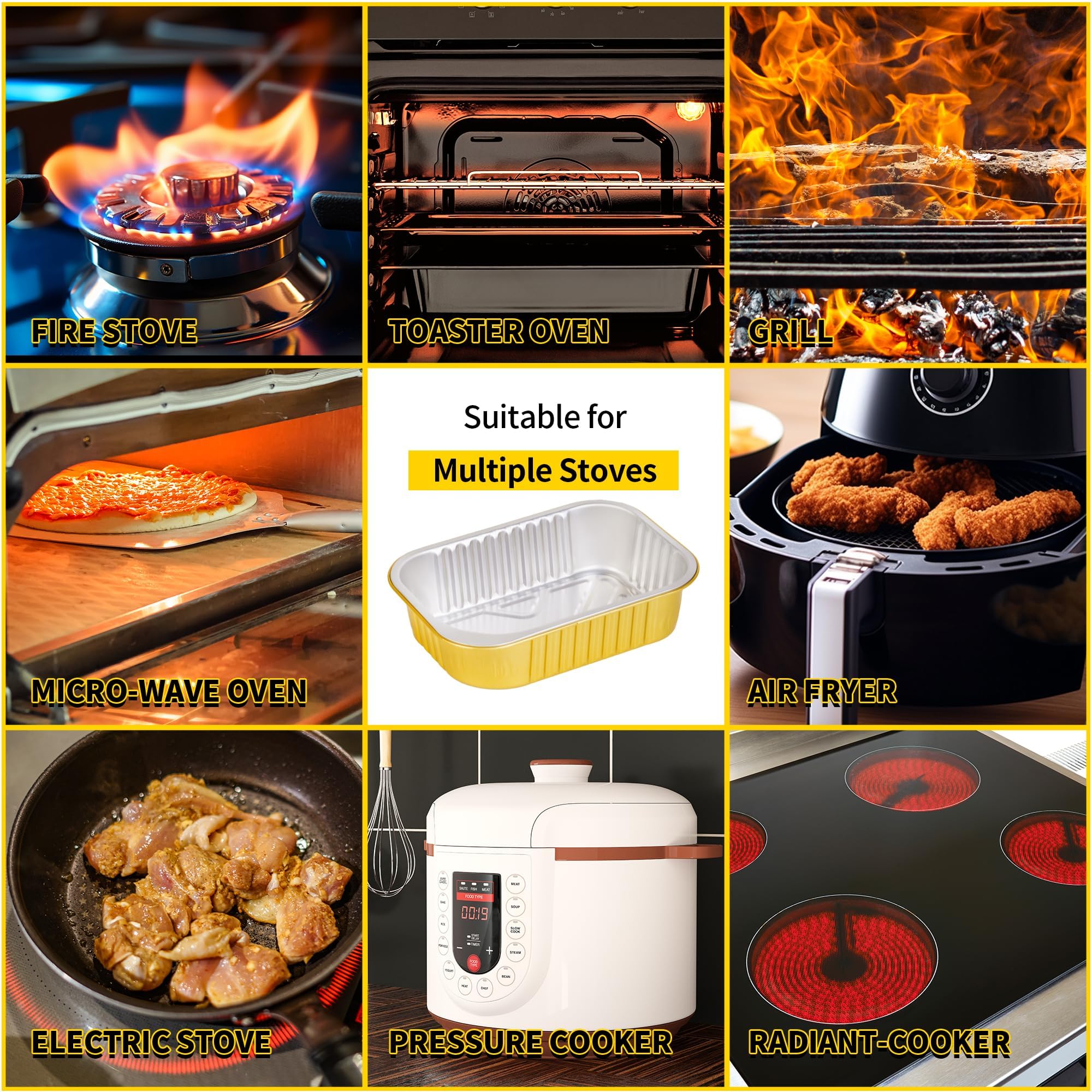 CHUPEI eco-friendly aluminum pan alternative to plastics.