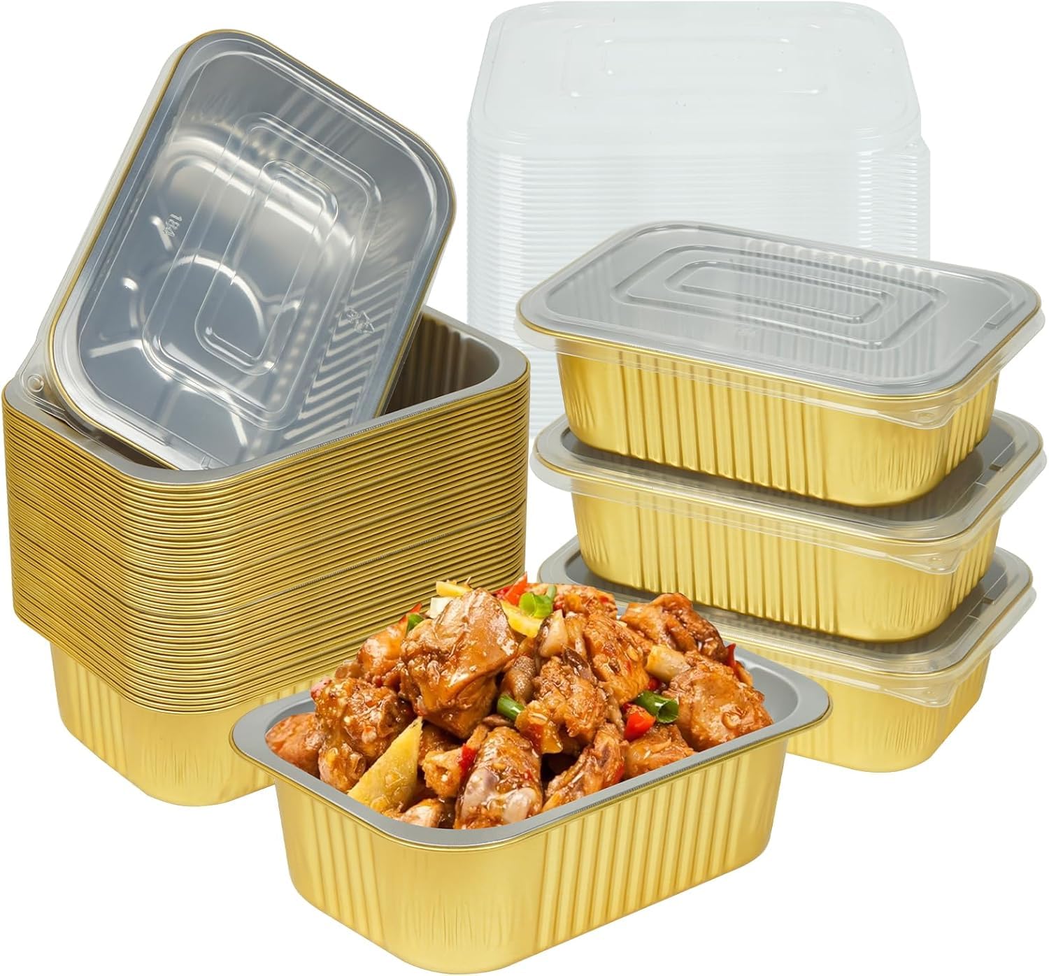 CHUPEI heavy-duty aluminum pan with lid for reliable baking and meal prep.