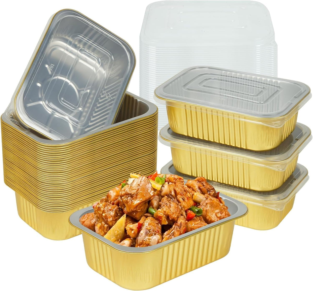 CHUPEI heavy-duty aluminum pan with lid for reliable baking and meal prep.