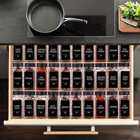 Churboro 547-label waterproof set keeps spice IDs clear