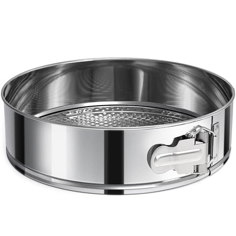 CHUZHOMU 9-inch springform pan buckle for easy cake release and stable bake.