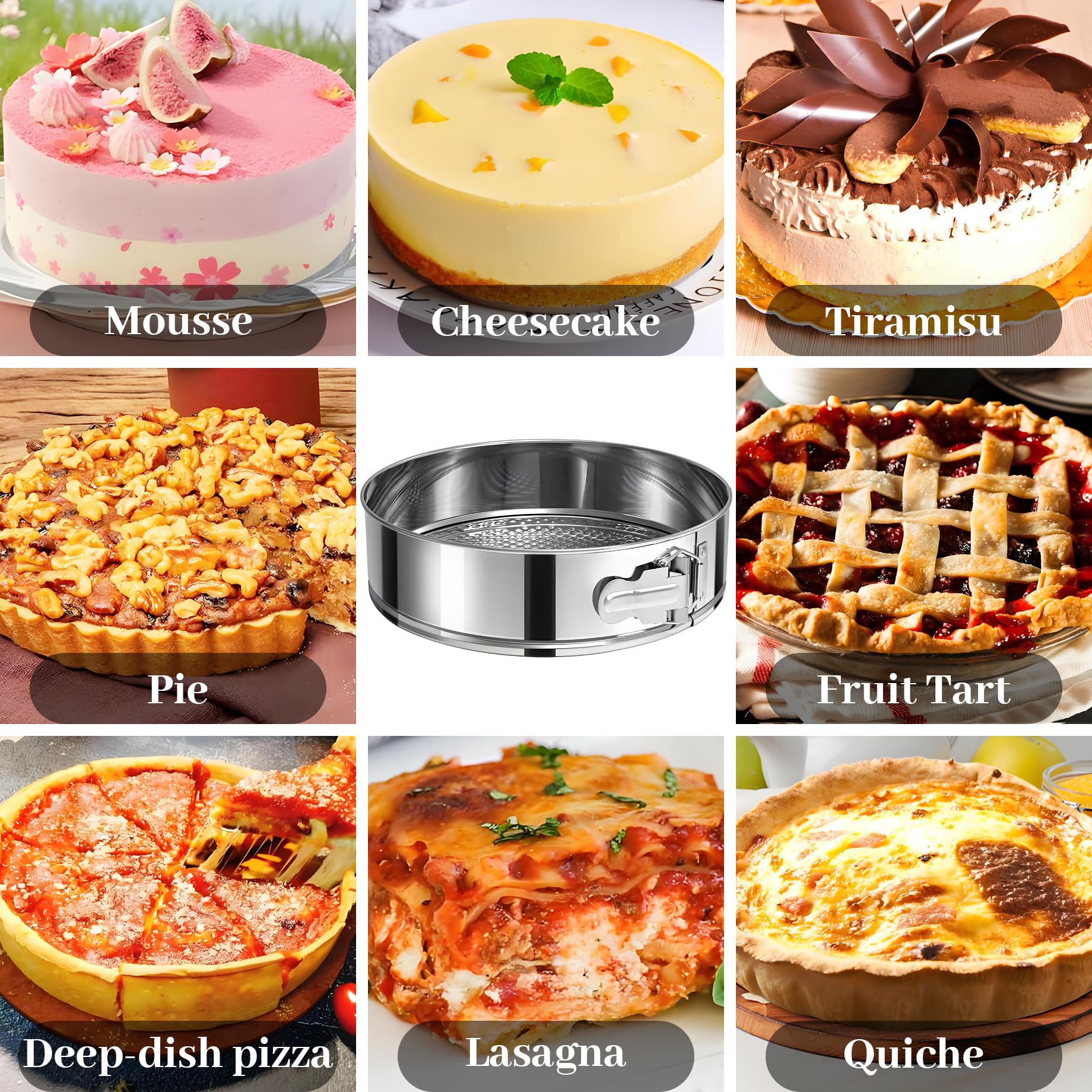 CHUZHOMU oven-safe 500°F pan enables versatile baking.