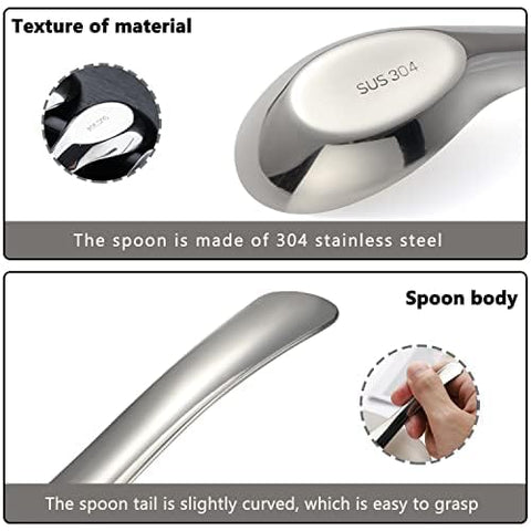 CHWAIKA spoons with ergonomic handle offers comfortable grip