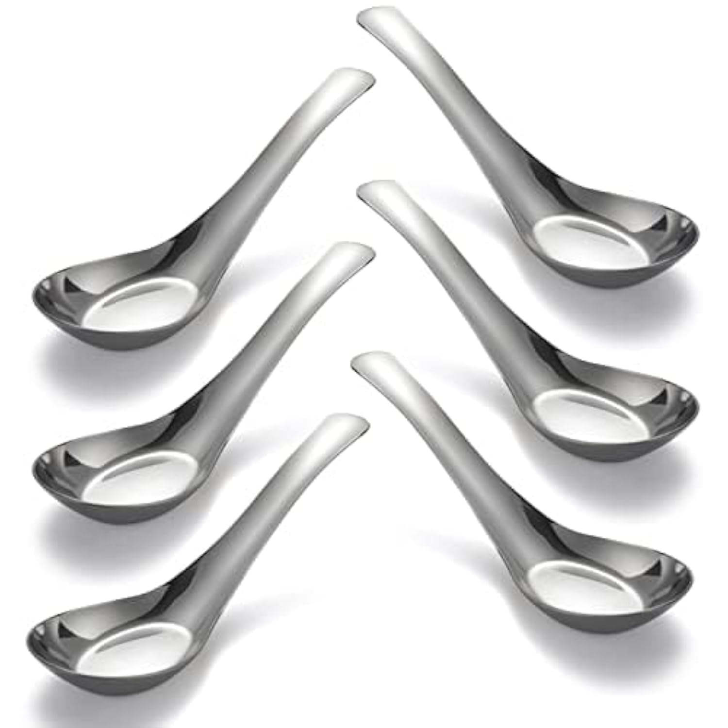 CHWAIKA soup spoons with mirror finish for elegant daily meals