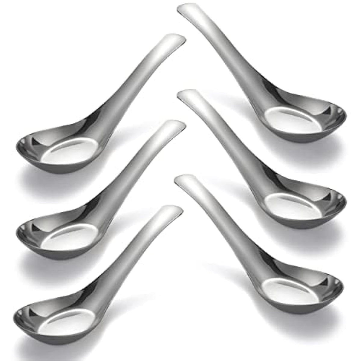 CHWAIKA soup spoons with mirror finish for elegant daily meals