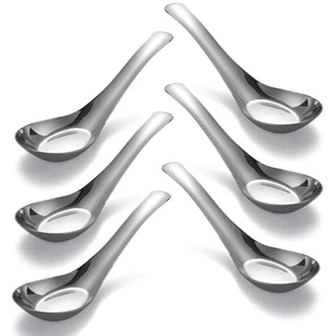 CHWAIKA soup spoons with mirror finish for elegant daily meals