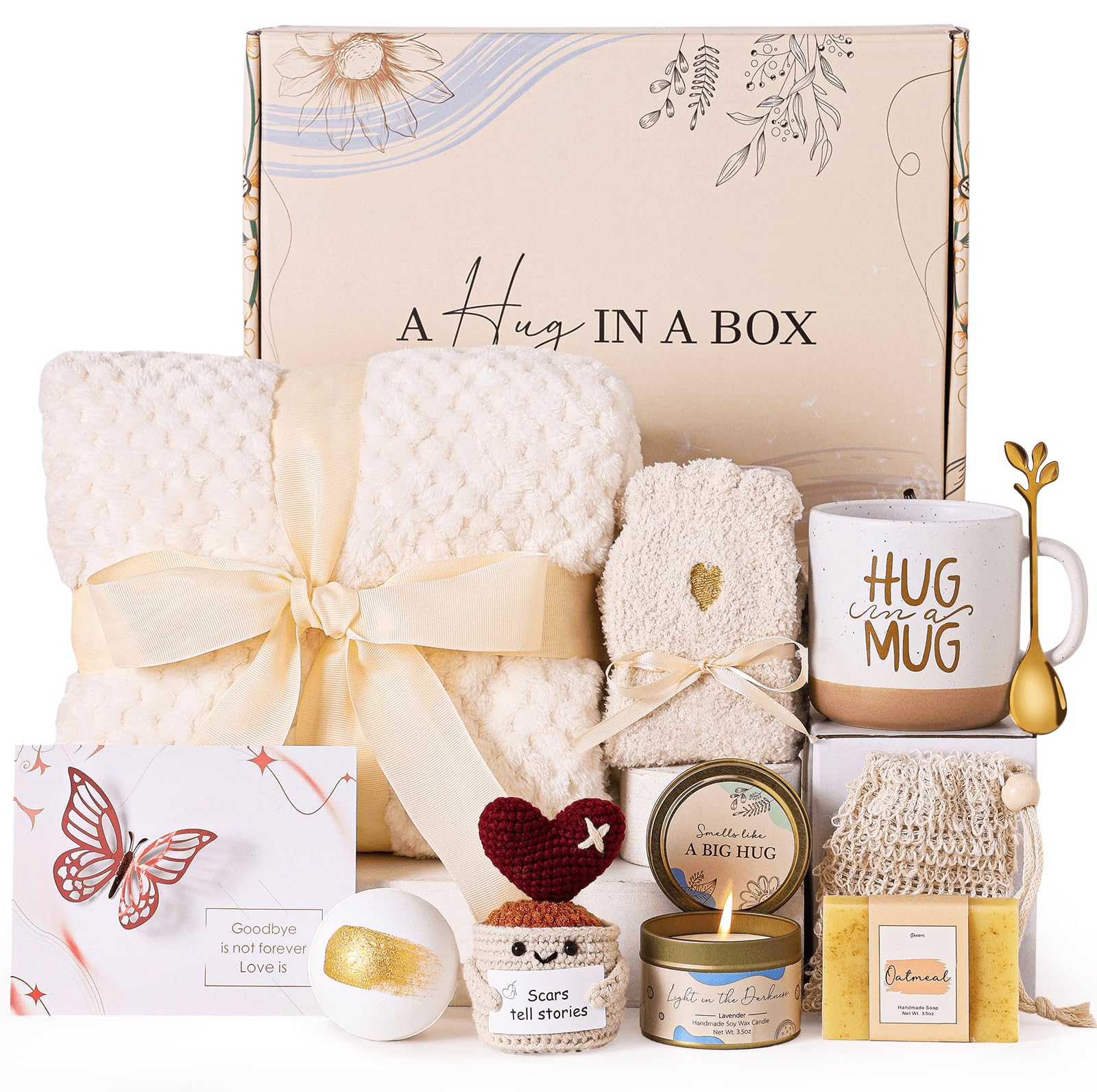 CIAABYS sympathy gift box cover, ready-to-send expression of care.